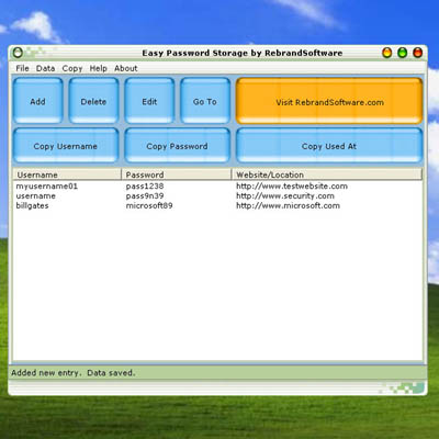 Screenshot of Easy Password Storage