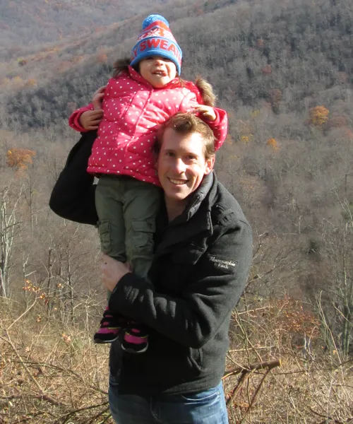 Mike Gibson in the mountains